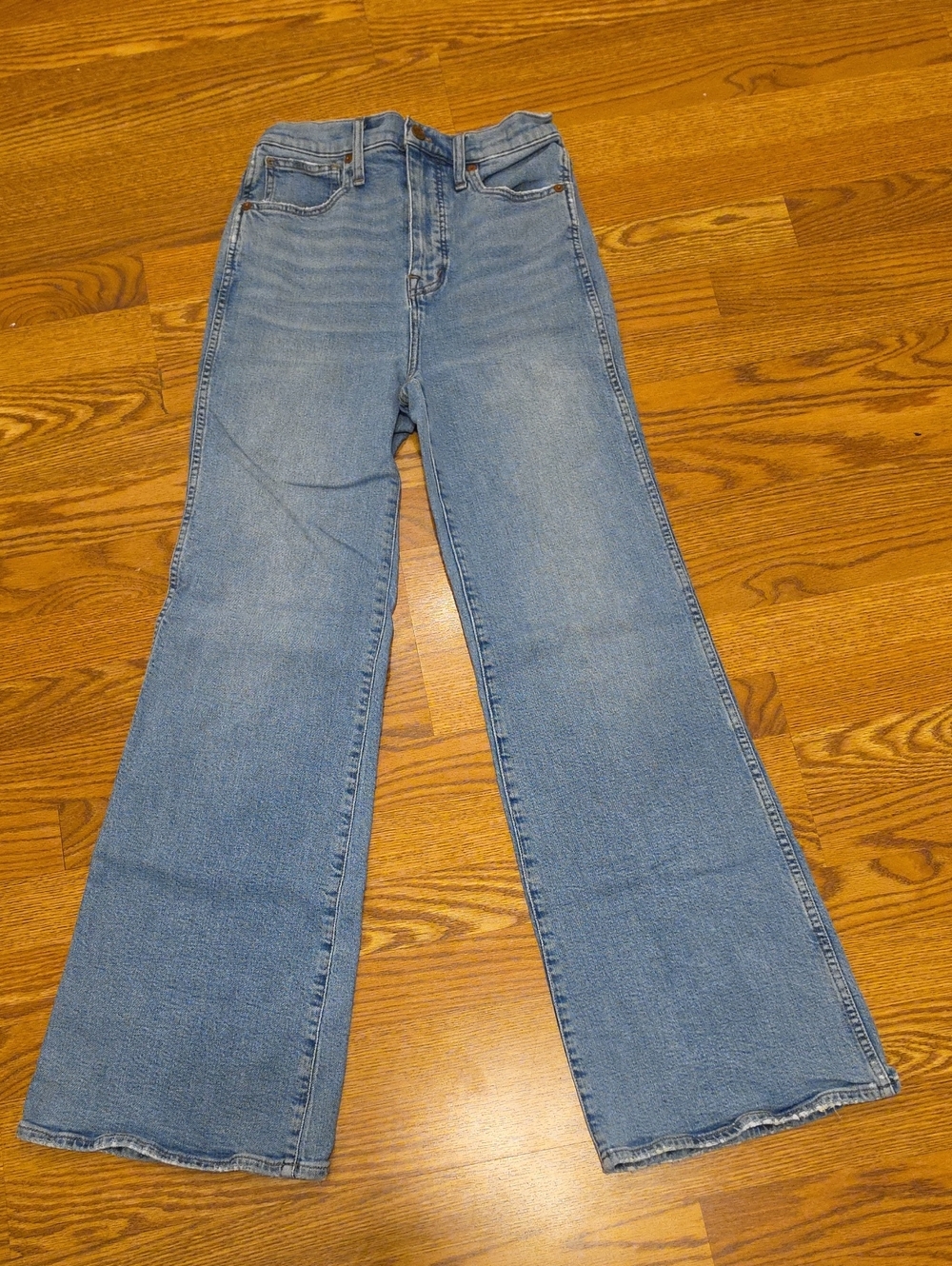 Madewell Light Blue High-Rise Wide-Leg Jeans